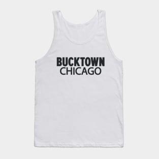 Bucktown Chicago Minimal Logo Design - Chicago Neighborhood Series Tank Top